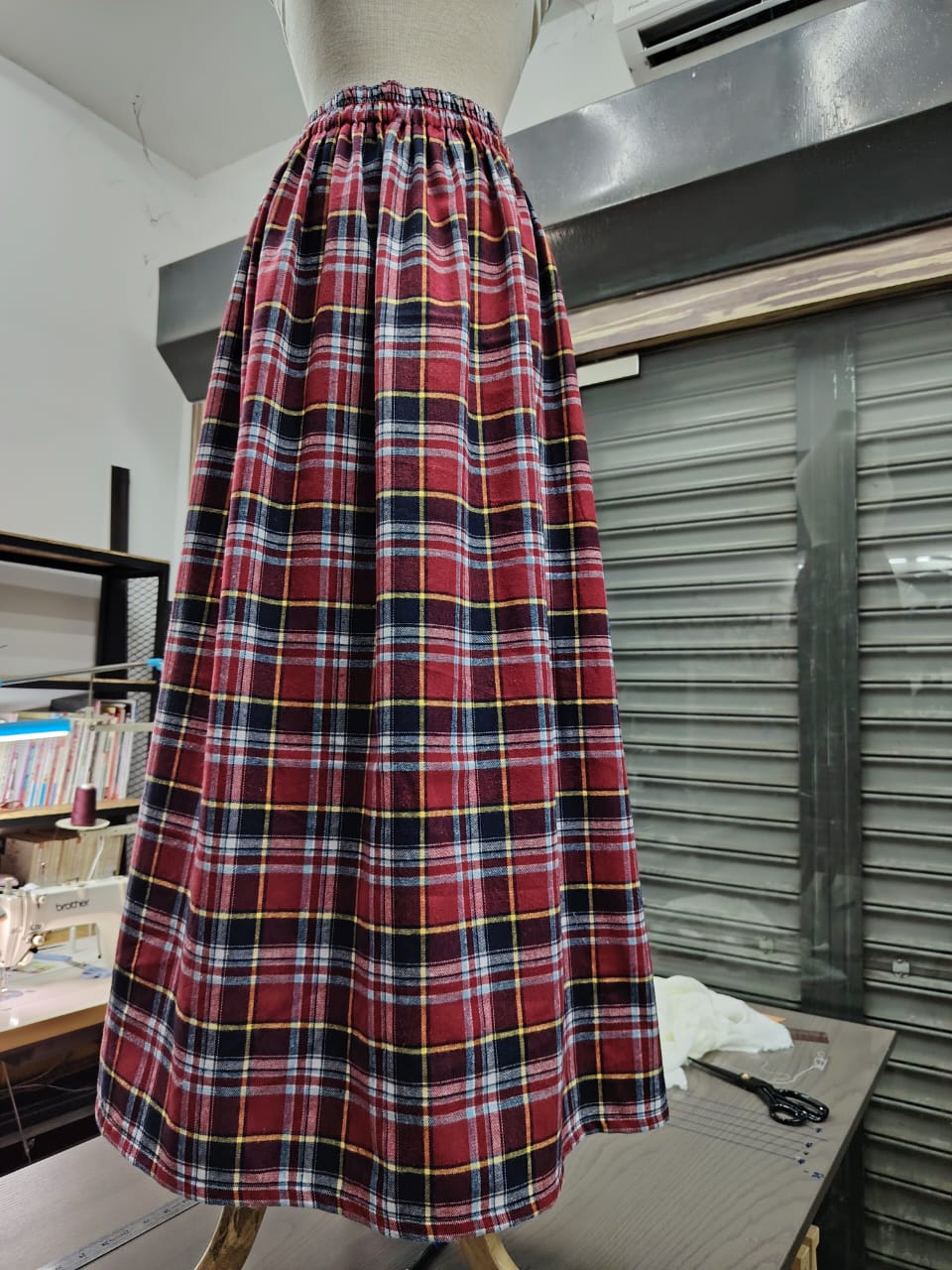 The "Autumn Hearth" Plaid Maxi Skirt