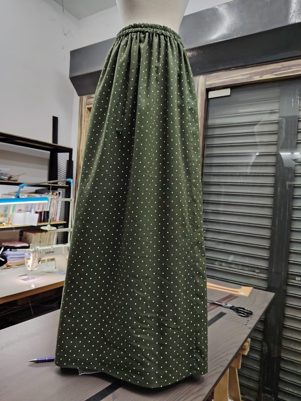The "Forest Dewdrop" Maxi Skirt