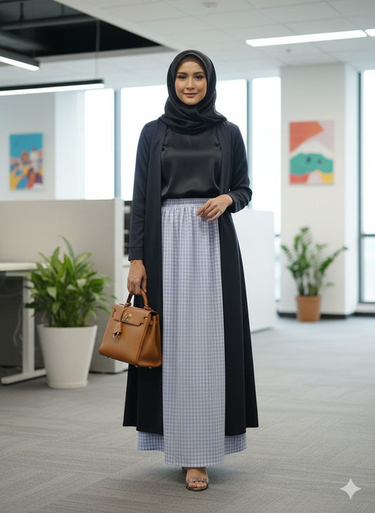 The "Summer Sky" Gingham Skirt