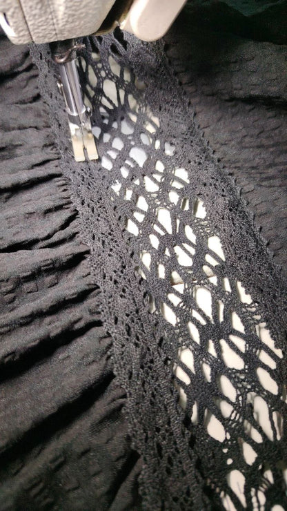 The "Midnight Lace" Maxi Skirt