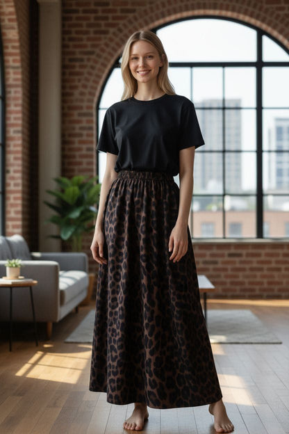 The "Wild Cat" Maxi Skirt