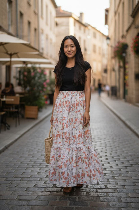 The "Summer Meadow" Tiered Skirt