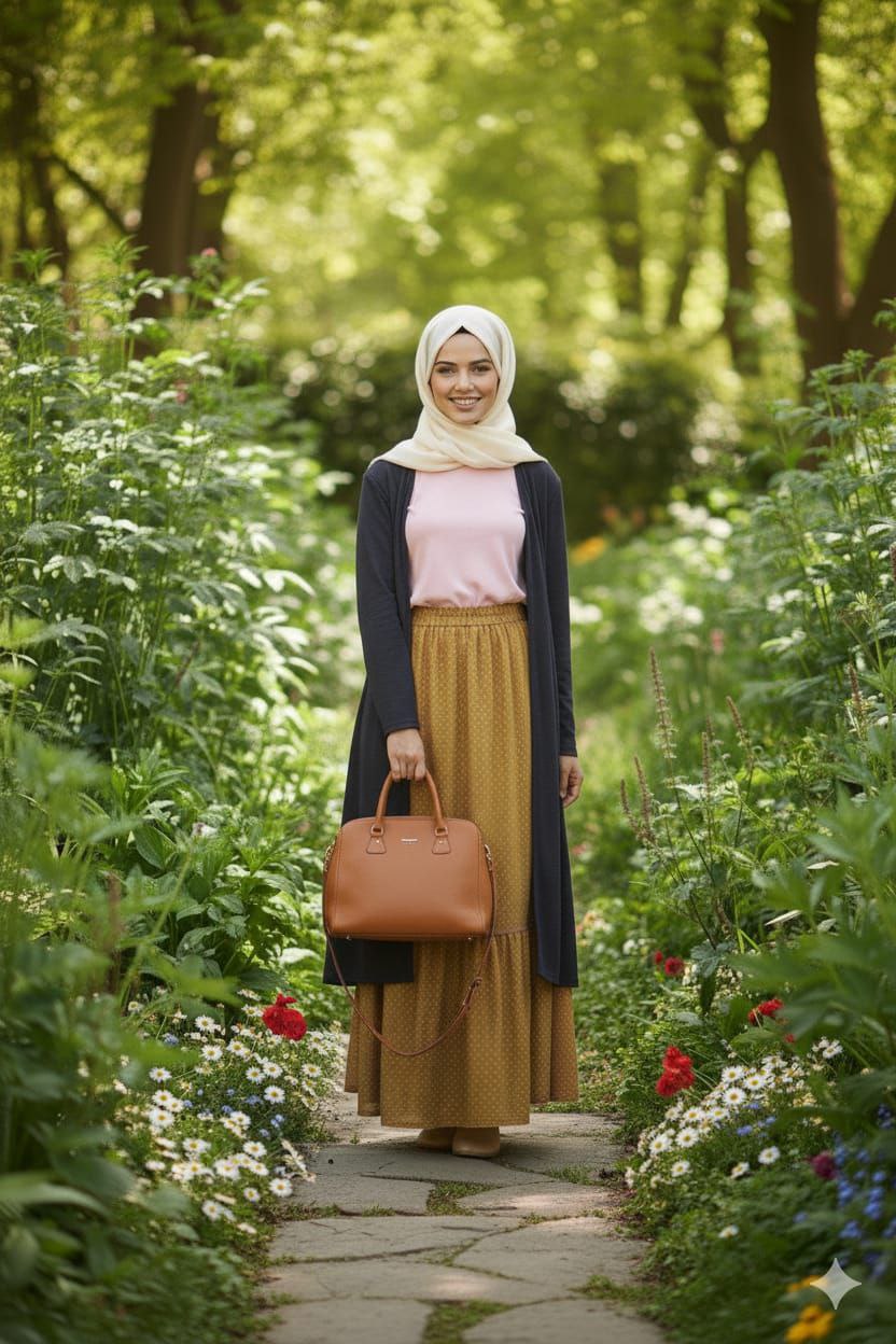 The "Goldenrod Grove" Maxi Skirt