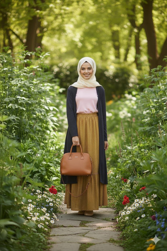 The "Goldenrod Grove" Maxi Skirt
