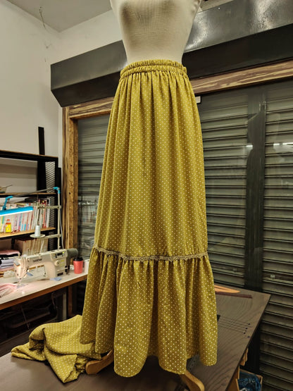 The "Goldenrod Grove" Maxi Skirt