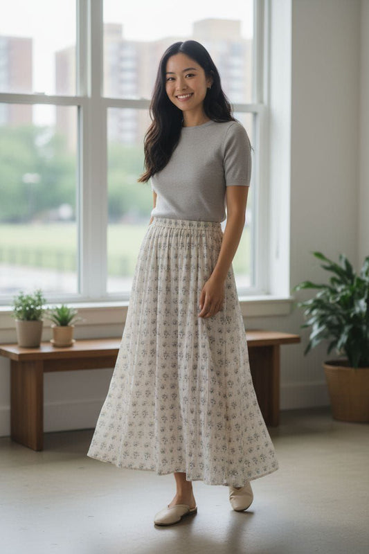 The "Willow Whisper" Maxi Skirt
