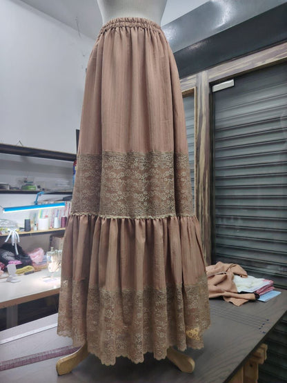 The "Earthen Harmony" Maxi Skirt