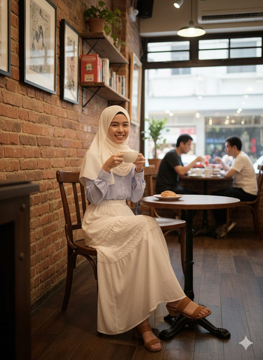 The "White Petal" Maxi Skirt