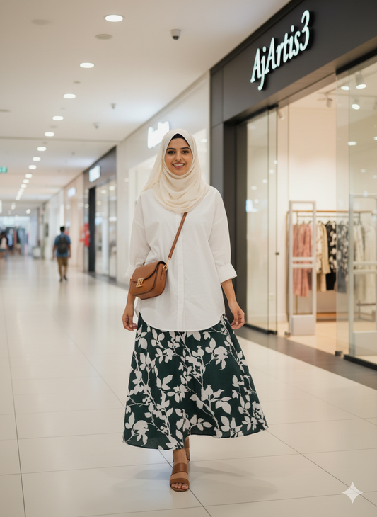 The "Serene Canopy" Maxi Skirt