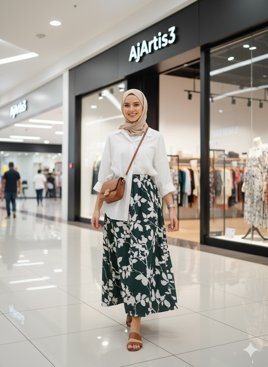 The "Serene Canopy" Maxi Skirt