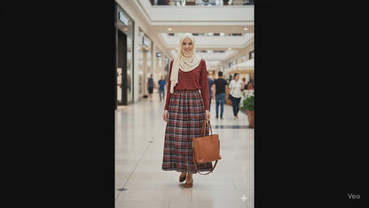 The "Autumn Hearth" Plaid Maxi Skirt